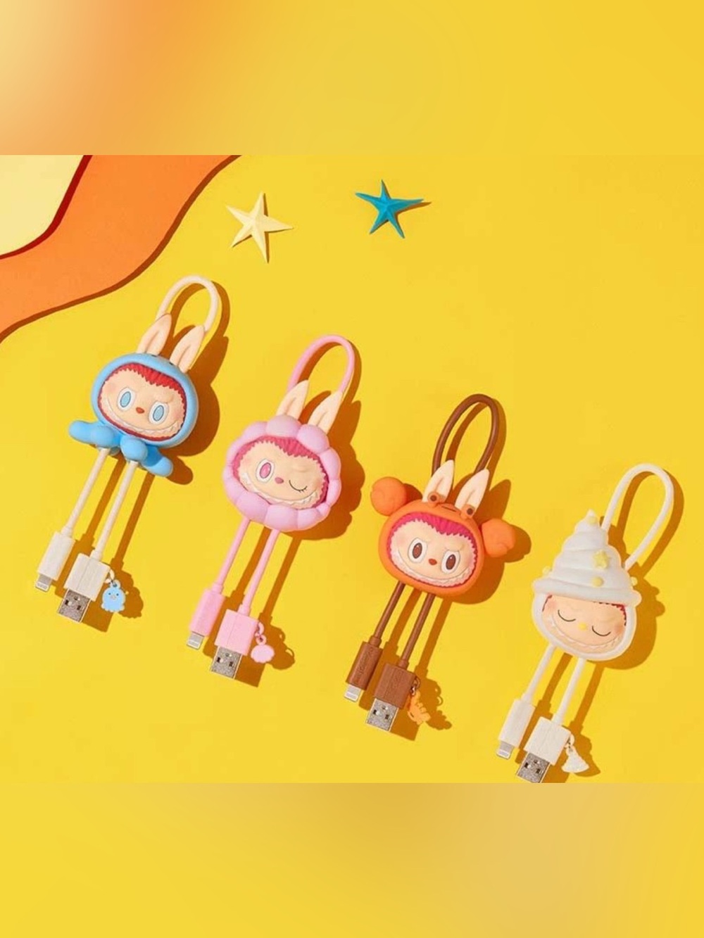 Pop Mart The Monsters LABUBU Drunk in Sea Series Phone Cable Blind Box
